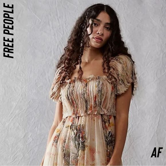 FREE PEOPLE IRINA MAXI DRESS STUNNING DRESS - Picture 12 of 14